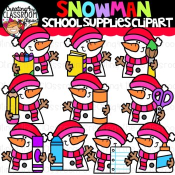 Snowman Clipart Bundle {Snowman Clip art}, image 2