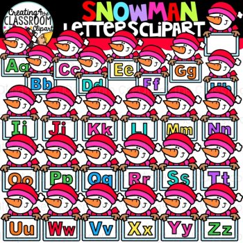 Snowman Clipart Bundle {Snowman Clip art}, image 4