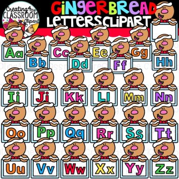 Gingerbread Clipart Bundle {Gingerbread Math Clip art}, image 3