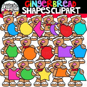 Gingerbread Clipart Bundle {Gingerbread Math Clip art}, image 4