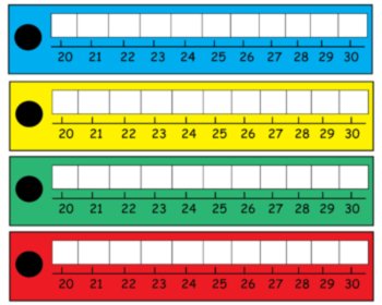 Number line flashcards 0-30 and butterflies, ladybugs sheet for counting bundle, image 3
