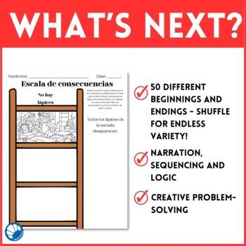 Spanish Story Writing Prompts | Presentational writing narratives PRESENT, image 3