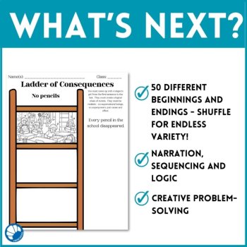 English/ELA/ESL Creative Writing, Sequencing & Cause-and-Effect Activities, image 3