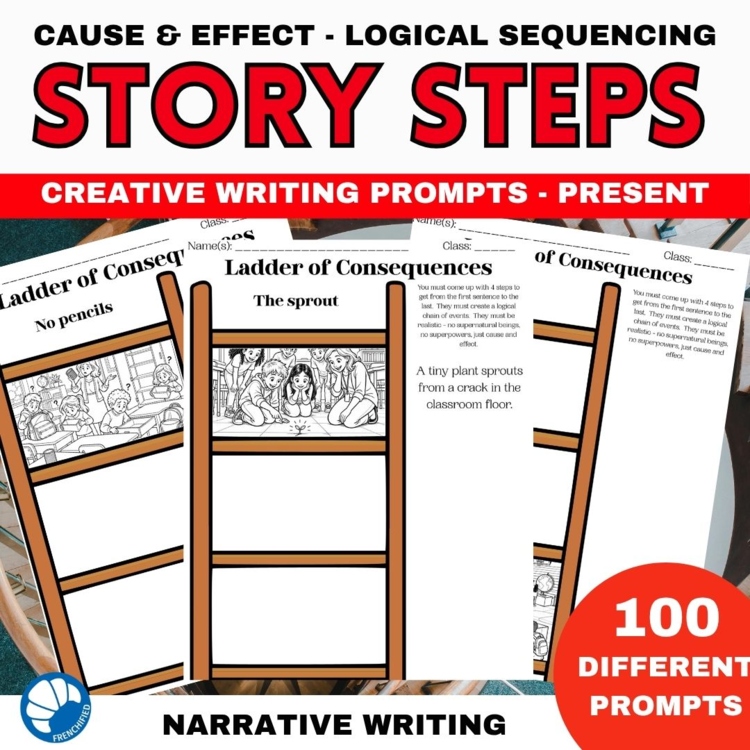 English/ELA/ESL Creative Writing, Sequencing & Cause-and-Effect Activities