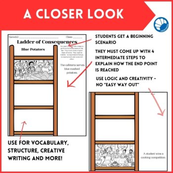 English/ELA/ESL Creative Writing, Sequencing & Cause-and-Effect Activities, image 4