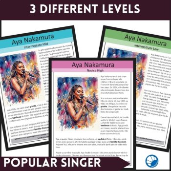 Aya Nakamura | French Reading Comprehension at 3 Levels + Infographic, image 2