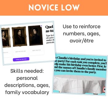 French Family Escape Room | Numbers, Descriptions, Être & Avoir | French 1, image 4