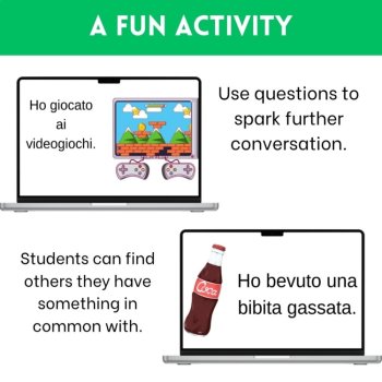 First Day Italian | Four Corners Back to School Icebreaker Game, image 4