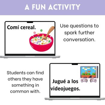 Four Corners Spanish | Back to School High School Icebreaker Game, image 3