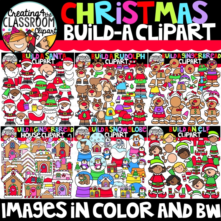 Christmas Build-A Clipart Bundle {Christmas Clipart}