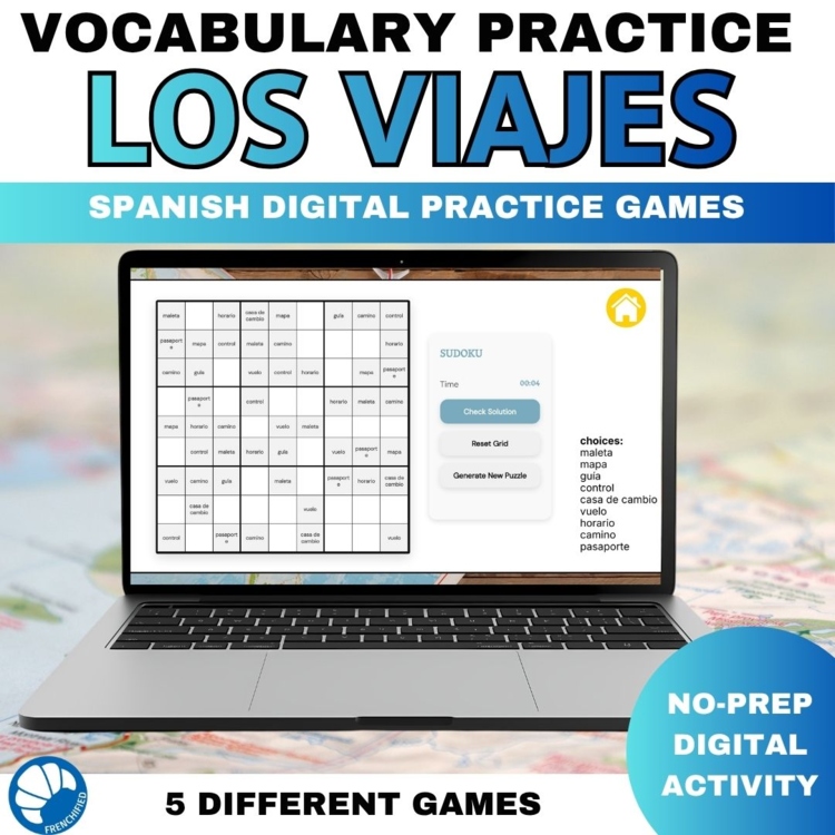 Spanish Travel Vocabulary Games | Los Viajes Activities