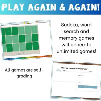 Spanish Travel Vocabulary Games | Los Viajes Activities, image 4