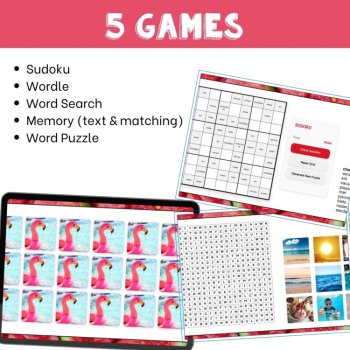 Spanish Summer Vocabulary Activities | El Verano Self-Grading Games, image 3