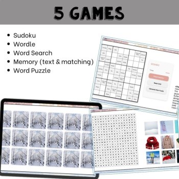 Spanish vocabulary activity practice games winter el invierno, image 3