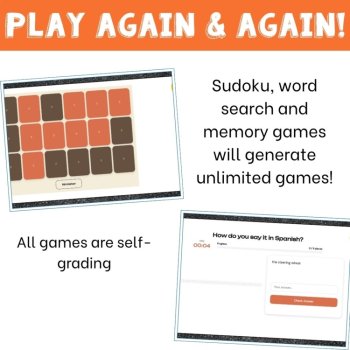 Spanish Car Vocabulary Games for Driving and El Coche Practice, image 4