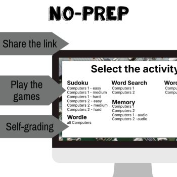 French vocabulary activity practice games computers les ordinateurs, image 2