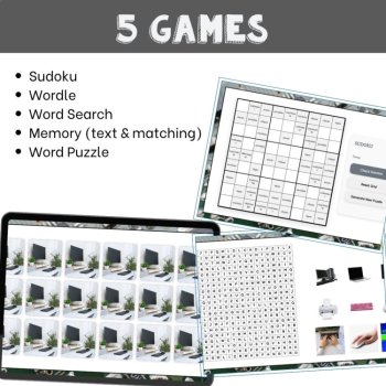 French vocabulary activity practice games computers les ordinateurs, image 3