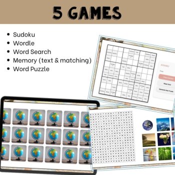 French Geography Vocabulary Games | La Géographie Activities, image 3