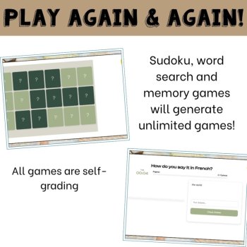 French Geography Vocabulary Games | La Géographie Activities, image 4