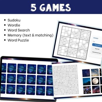 French Space Vocabulary Games | L'Espace, image 3