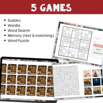 French vocabulary activity practice games Christmas le Noël, image 3