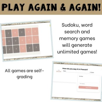 French Music Vocabulary Games | 6 No-Prep Digital Activities, image 4