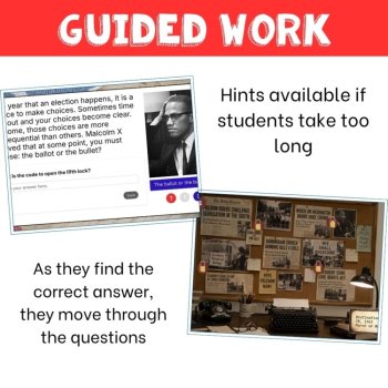 US History Digital Escape Rooms Bundle | American History Review Activities, image 4