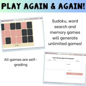 French vocabulary activity practice games winter l'hiver, image 4