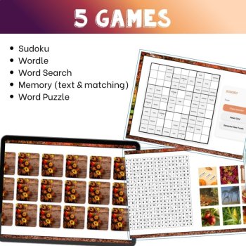French fall French autumn vocabulary activity practice games l'automne, image 3