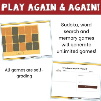 French vocabulary activity practice games professions jobs métiers, image 4