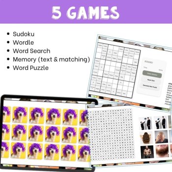 French vocabulary activity practice games physical descriptions, image 3
