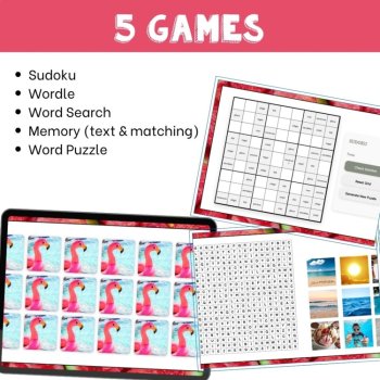 French vocabulary activity practice games summer l'été NO PREP self-grading, image 3