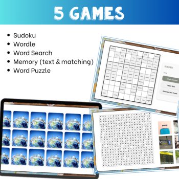 French vocabulary activity practice games travel les voyages games, image 3