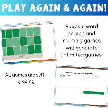 French vocabulary activity practice games travel les voyages games, image 4