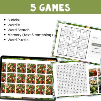 French vocabulary activity practice games vegetables les légumes games, image 3