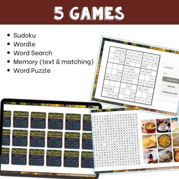 Spanish Food Vocabulary Games | Comida Vocab Activities for Spanish Class, image 3
