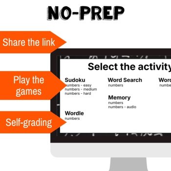 Spanish numbers 1-9 activity practice games 6 different no prep activities, image 2