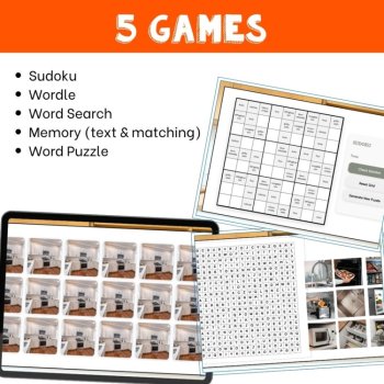 French Kitchen Cooking Vocabulary Games Activities for Review Practice no prep, image 3