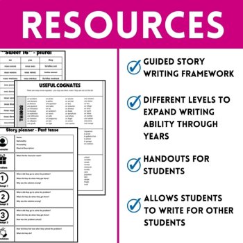 French Story Writing Framework Guided French storytelling planner and resources, image 3