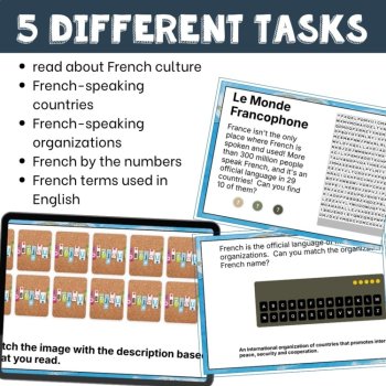 Why Learn French digital escape game in French culture reading vocabulary, image 3