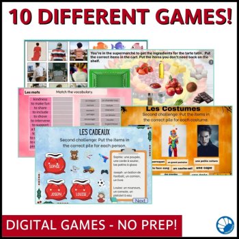French Digital Escape Games Bundle | 10 Holiday Activities, image 2