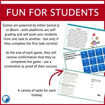 French Digital Escape Games Bundle | 10 Holiday Activities, image 4