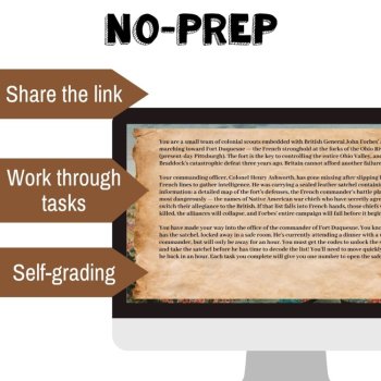 The French and Indian War Lesson for High School | Digital Escape Game, image 2
