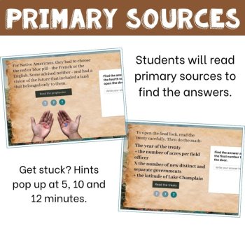 The French and Indian War Lesson for High School | Digital Escape Game, image 4