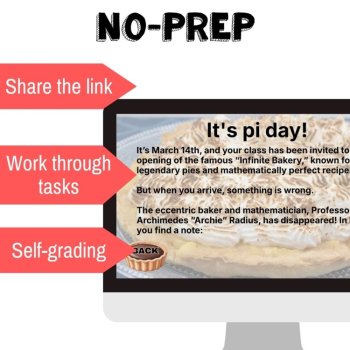 Digital Pi Day Activity | French Escape Game for Reading & Listening, image 2
