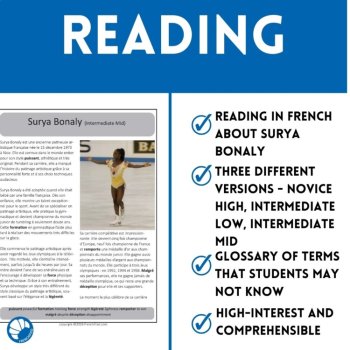 Surya Bonaly French Reading Comprehension | Figure Skating Biography, image 3