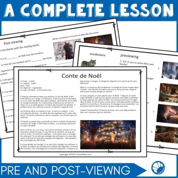 French Christmas Activities | Noël Movie Talk & Worksheets, image 2