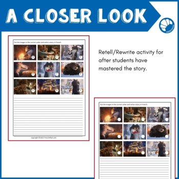 French Christmas Activities | Noël Movie Talk & Worksheets, image 4