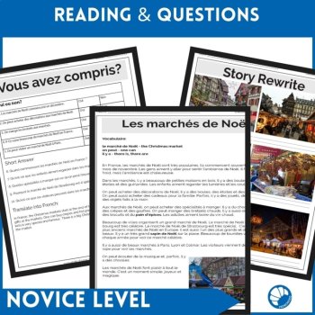 Beginning French CI Lesson Plan French Christmas markets winter reading, image 2