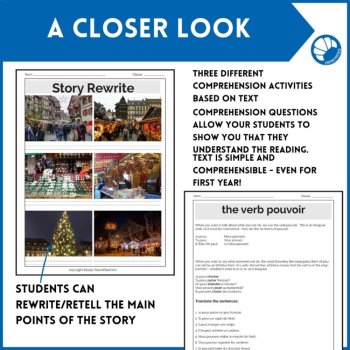 Beginning French CI Lesson Plan French Christmas markets winter reading, image 4